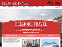 Tablet Screenshot of belmoretravel.com.au